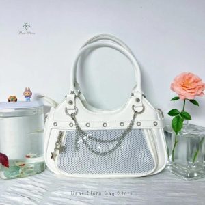 Y2K Ita Bag – PU Leather Crossbody with Display Pocket