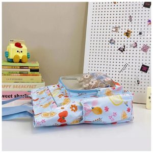 Y2K Ita Bag – Sweet Girl Nylon Tote with Display Window