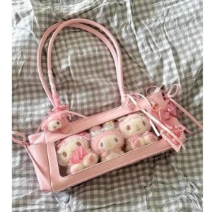 Y2K Ita Bag – Transparent Kawaii Shoulder Bag, Harajuku Style