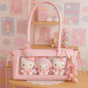 Y2K Ita Bag – Transparent Kawaii Shoulder Bag, Harajuku Style