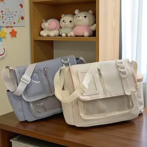 Y2K Ita Messenger Bag – Kawaii Transparent Shoulder Tote