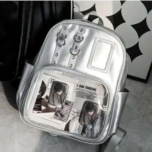 Y2K Kawaii Ita Backpack • Transparent Display Rucksack
