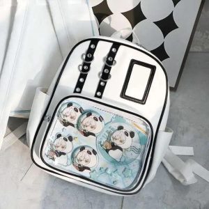 Y2K Kawaii Ita Backpack • Transparent Display Rucksack