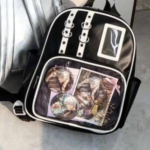 Y2K Kawaii Ita Backpack • Transparent Display Rucksack