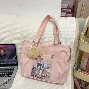 Y2K Large Ita Tote Bag – Kawaii Transparent Crossbody Shoulder Handbag for Women
