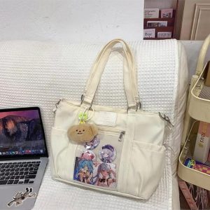 Y2K Large Ita Tote Bag – Kawaii Transparent Crossbody Shoulder Handbag for Women