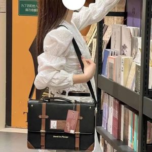 Y2K Preppy Ita Backpack • Large Transparent Display Bag • Cute Lolita Crossbody & Shoulder Bag for Girls