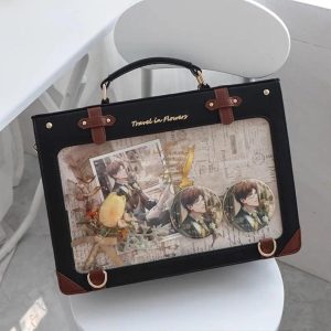 Y2K Preppy Ita Backpack • Large Transparent Display Bag • Cute Lolita Crossbody & Shoulder Bag for Girls