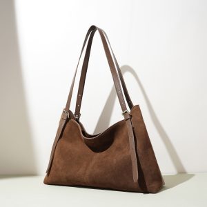 Large Capacity Suede Tote Bag for Women – Stylish and Functional