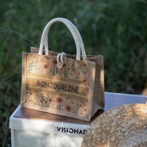 Personalized Linen Tote Bag for Women Travel - Stylish and Functional