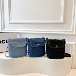 Women's Denim Commuter Crossbody Ita Bag for Stylish Travel