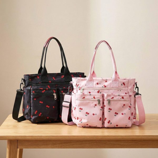 Black Cherry Messenger Bag for Pin Display