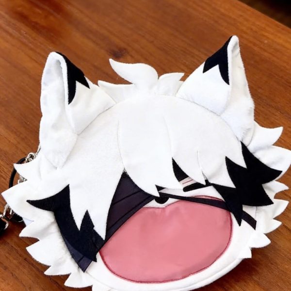 Black Ita Backpack with Clear Window for Plushies and Pins — ita backpack detail view