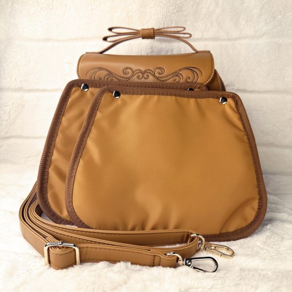Black Ita Bag with Clear Window for Pin Display — ita bag detail view