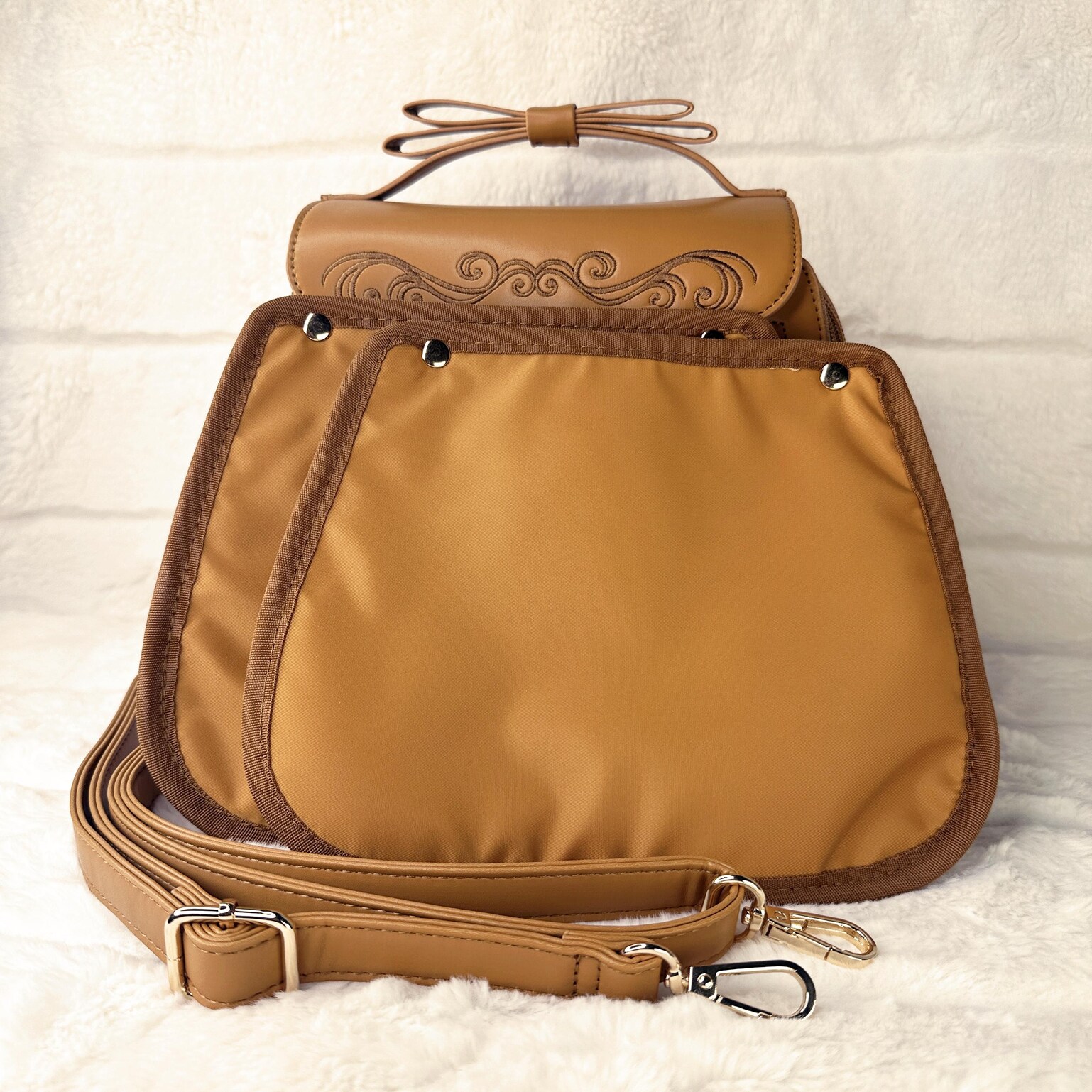 Black Ita Bag with Clear Window for Pin Display Black Ita Bag with Clear Window for Pin Display — ita bag detail view