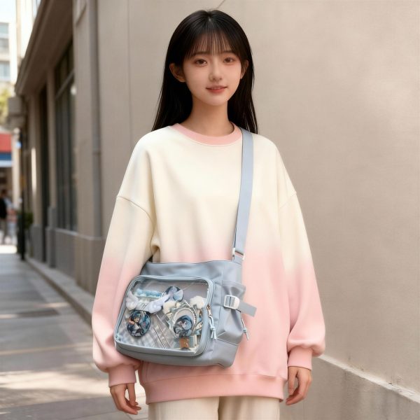 Black Kawaii Ita Handbag for Pin Display