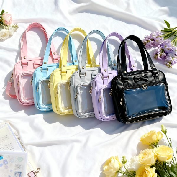 Black Kawaii Ita Handbag for Pin Display