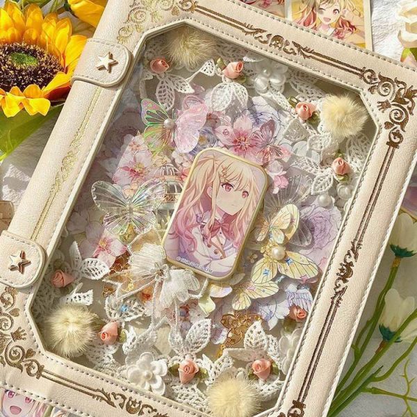 Book Convertible Ita Bag with Included Insert for Plushies and Pins