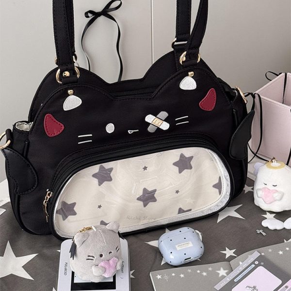 Cat Ita Bag with Clear Window for Plushies and Pins