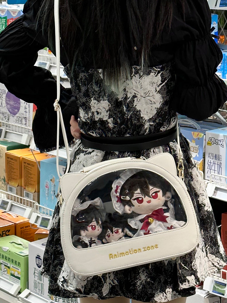 Cat Ita Crossbody Bag for Plushies and Pins