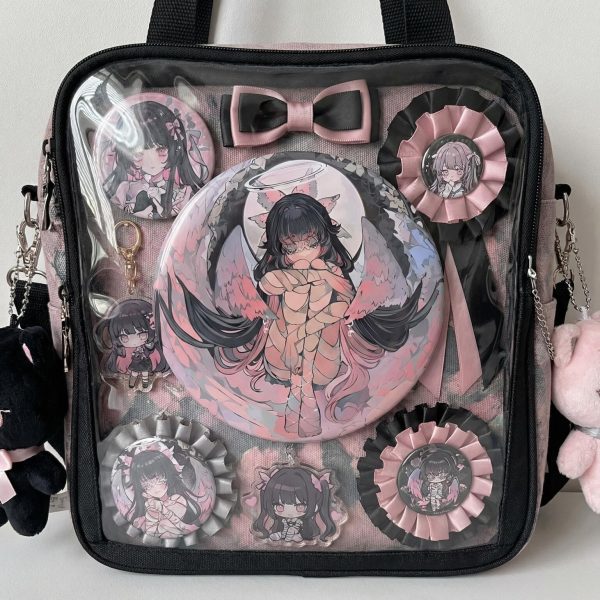 Genshin Impact Columbina Damselette 58mm Tinplate Badge, Fatui Harbingers Merch, Ita Backpack Pin