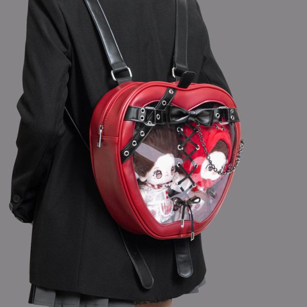 Gothic Apple Ita Backpack with Included Insert for Pin Display