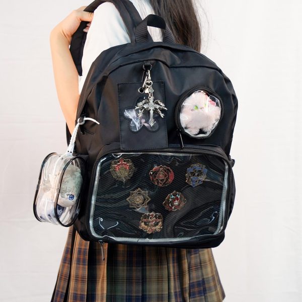 Ita Backpack with Clear Window for Plushies and Pins