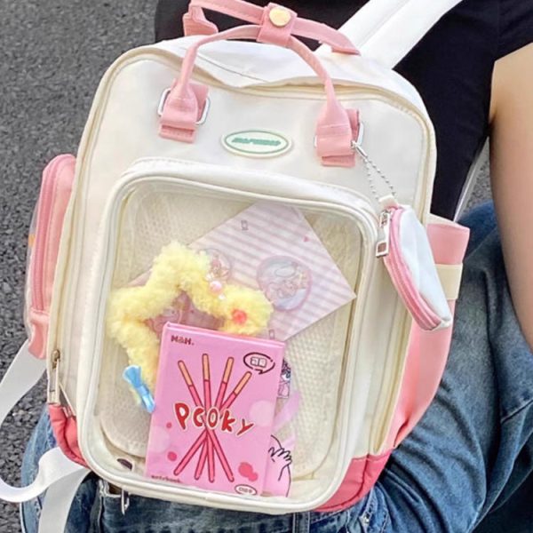 Ita Backpack with Clear Window for Plushies and Pins