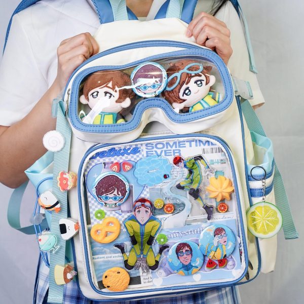 Ita Backpack with Clear Window for Plushies and Pins