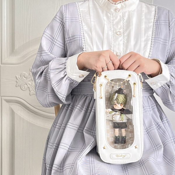 Ita Crossbody Bag with Clear Window for Plushies and Pins
