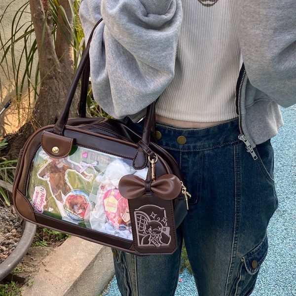 Ita Crossbody Bag with Clear Window for Plushies and Pins