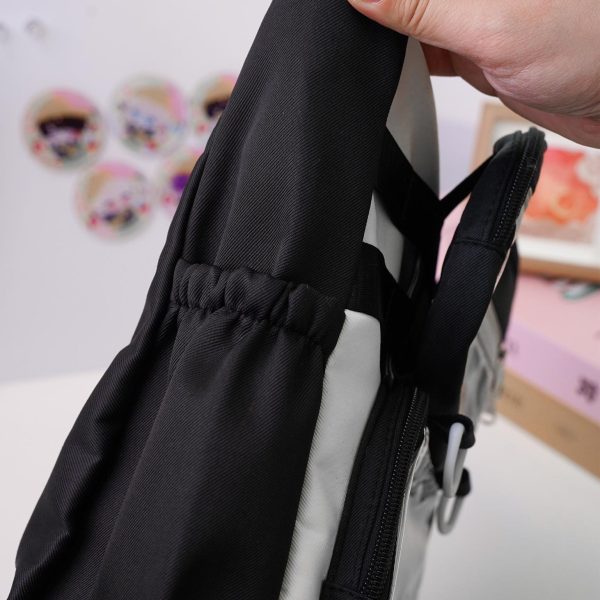 Ita Shoulder Bag with Clear Window for Plushies and Pins — crossbody ita bag detail view