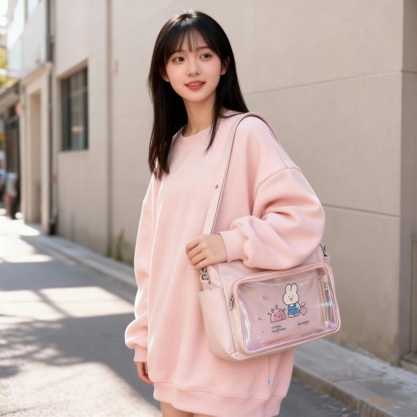 Ita Tote Bag with Clear Window for Photocards and Pins