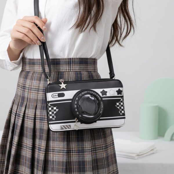 Kawaii Camera Ita Messenger Bag for Pin Display