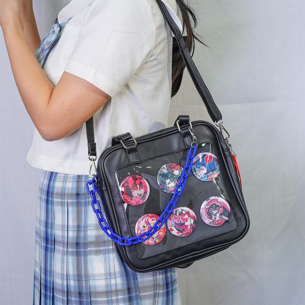 Kawaii Convertible Ita Bag with Clear Window for Plushies and Pins