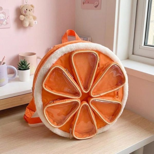 Kawaii Ita Backpack with Clear Window for Photocards and Pins