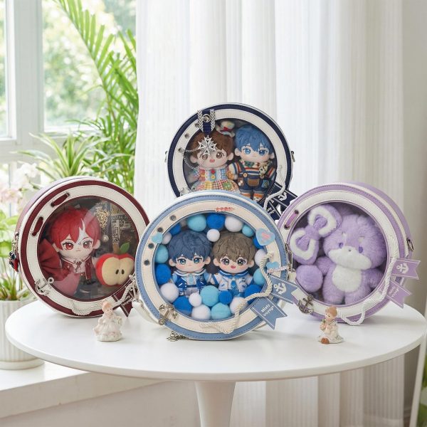 Large Kawaii Convertible Ita Bag with Clear Window for Plushies and Pins