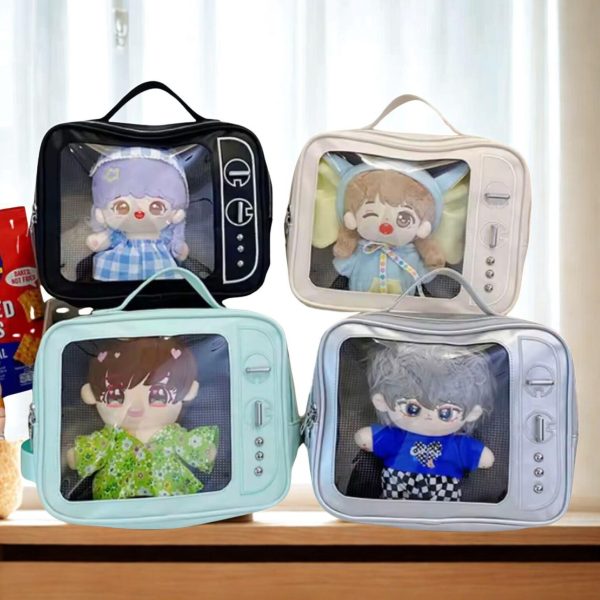 Mini Black Convertible Ita Bag for Plushies and Pins