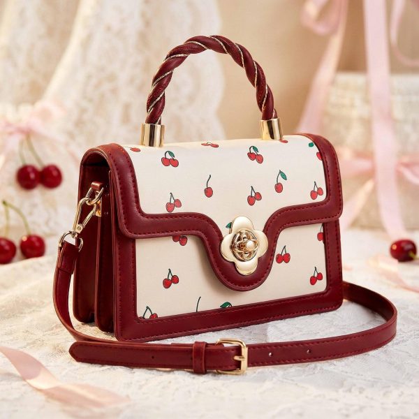Mini Gold Cherry Crossbody Bag