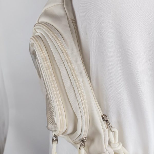Mini Ita Crossbody Bag with Clear Window and Included Insert for Plushies and Pins — crossbody ita bag detail view