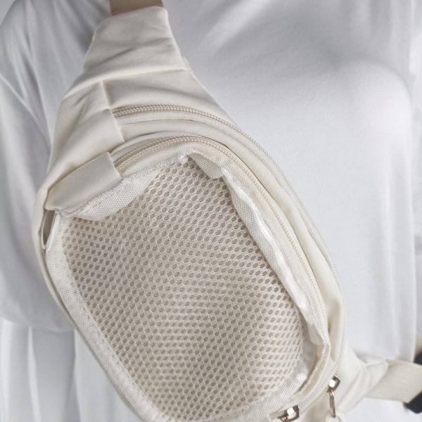 Mini Ita Crossbody Bag with Clear Window and Included Insert for Plushies and Pins — crossbody ita bag detail view