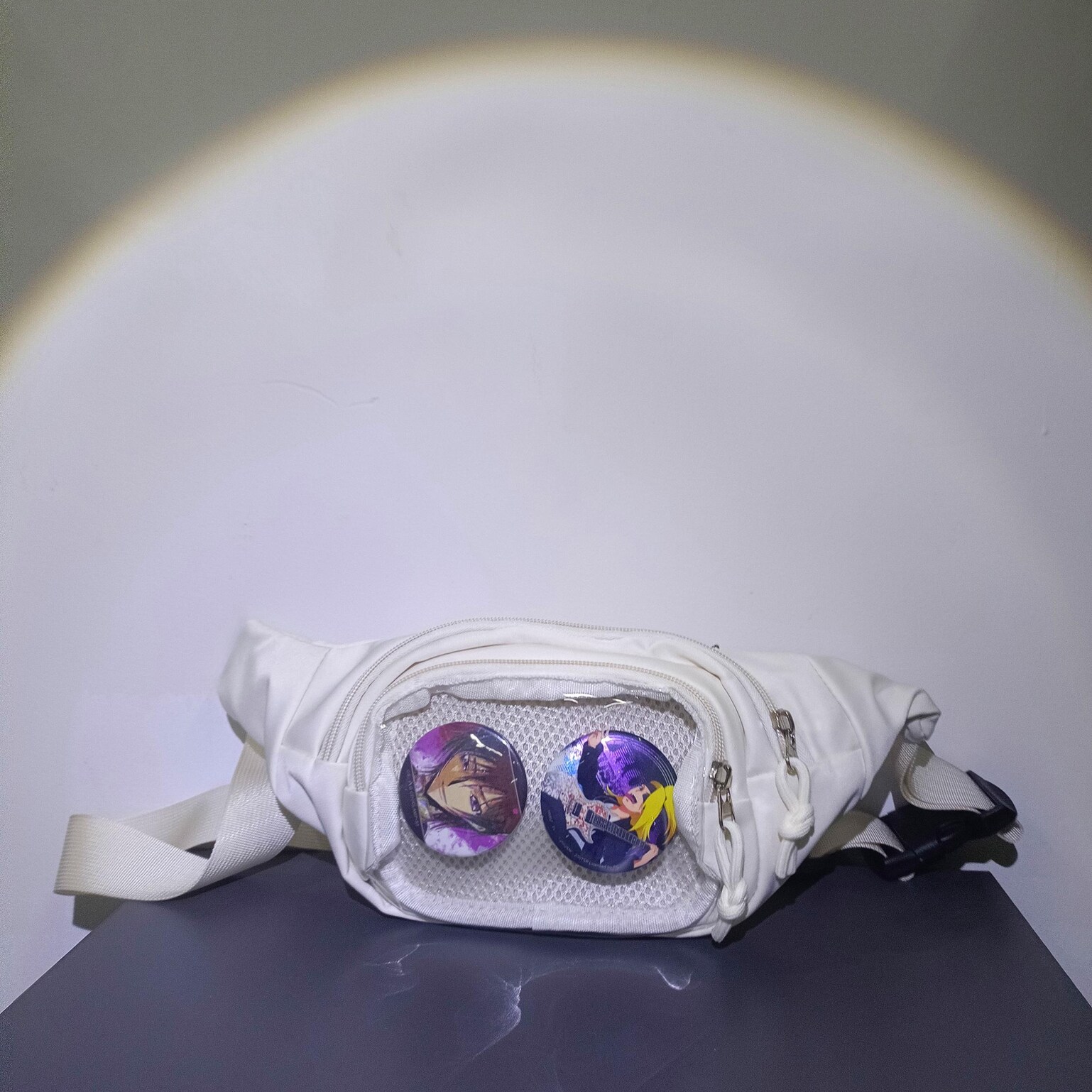 Mini Ita Crossbody Bag with Clear Window and Included Insert for Plushies and Pins Mini Ita Crossbody Bag with Clear Window and Included Insert for Plushies and Pins — crossbody ita bag detail view