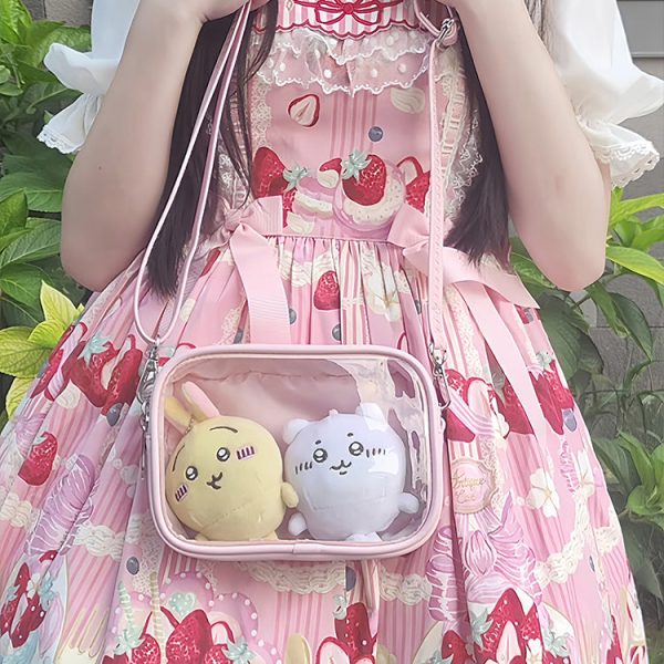 Mini Ita Crossbody Bag with Clear Window for Plushies and Pins