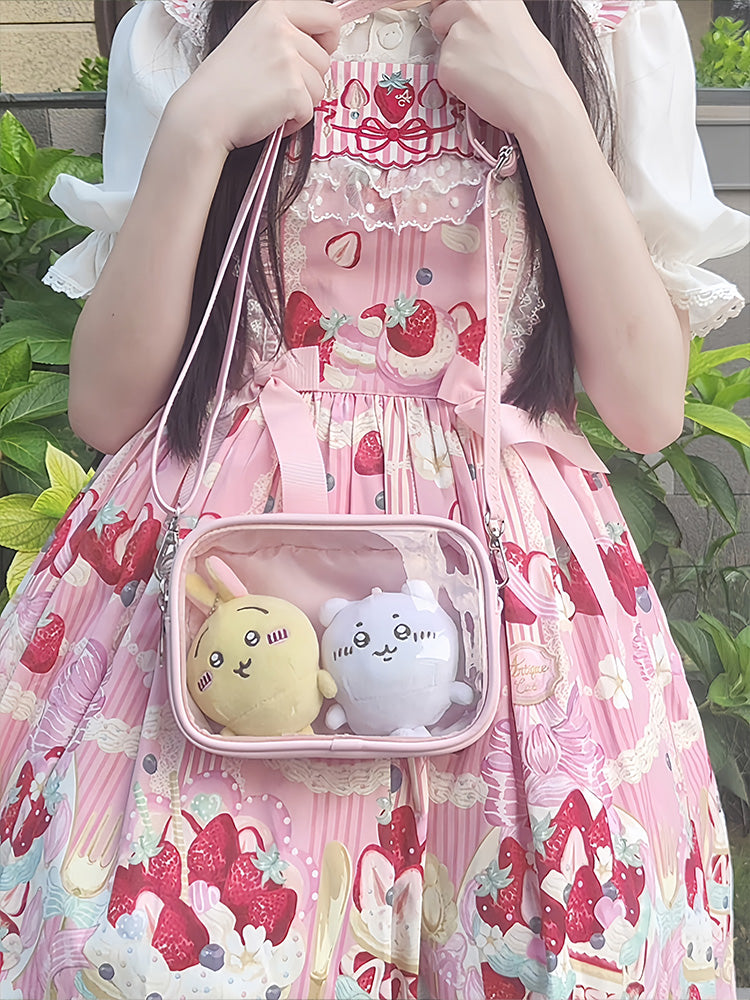 Mini Ita Crossbody Bag with Clear Window for Plushies and Pins