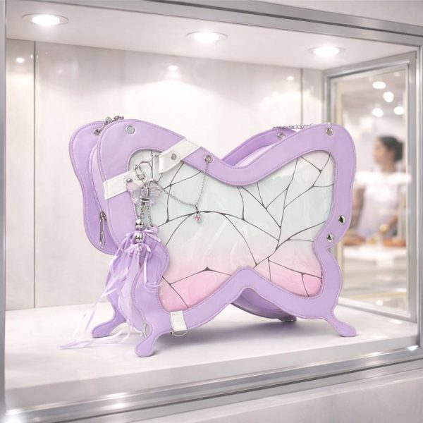 Pastel Convertible Bag with Clear Window for Pin Display