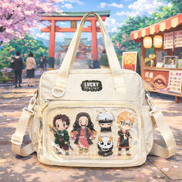 Pastel Kawaii Ita Backpack for Pin Display