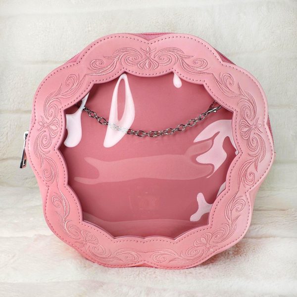 Pink Ita Bag with Clear Window for Pin Display
