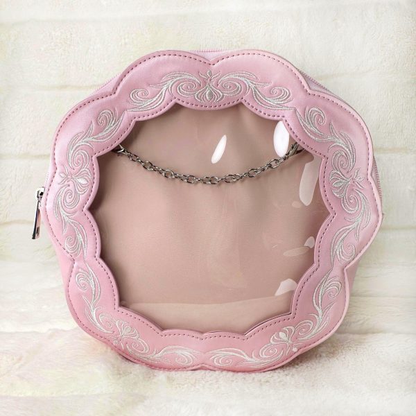 Pink Ita Bag with Clear Window for Pin Display