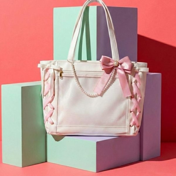 Pink Kawaii Convertible Ita Bag for Pin Display