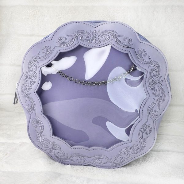 Silver Ita Bag with Clear Window for Pin Display